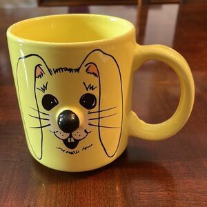 Vintage Bunny Rabbit Easter Spring Coffee Tea Mug Cup